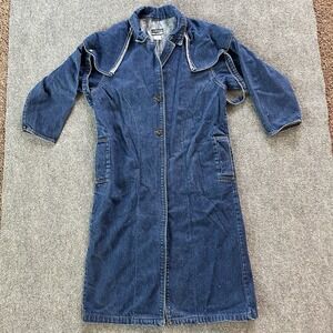 Stoney River Mountain Wear Jacket Mens Medium Denim‎  Saddle Duster USA Made VTG